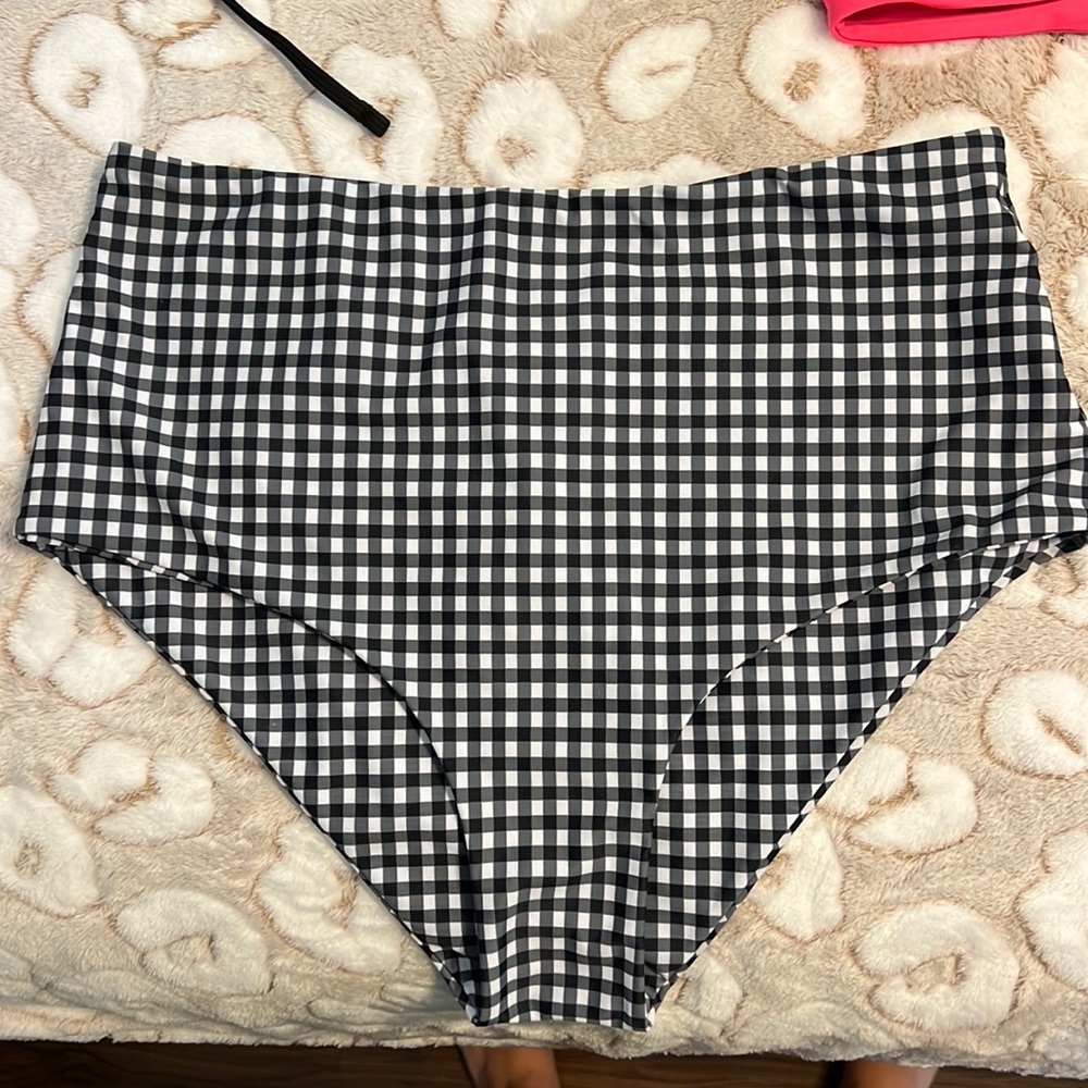 High waisted bathing suit bottoms